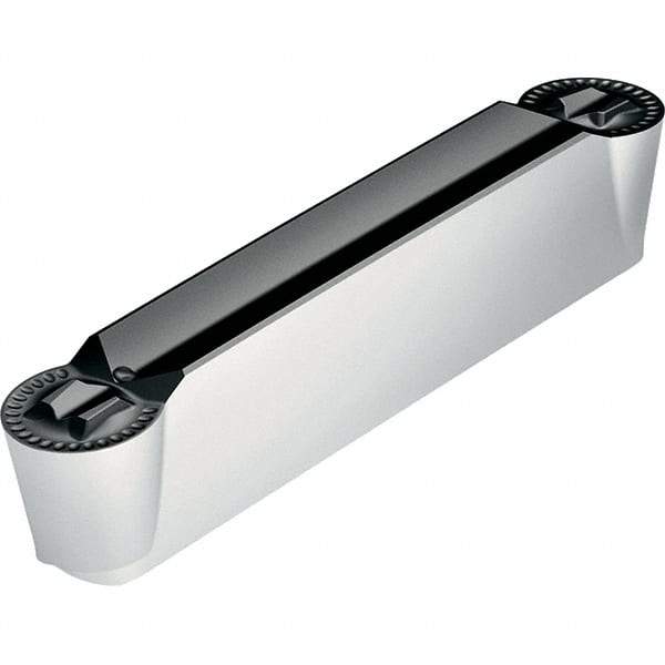 Walter - 3E400N20GX RD4 Grade WSM33S, 4mm Cutting Width Carbide Grooving Insert - 2mm Max Depth of Cut, Neutral, 2mm Corner Radius, TiAlN/Al2O3/ZrCN Finish - Industrial Tool & Supply