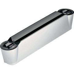 Walter - 3E400N20GX RD4 Grade WSM33S, 4mm Cutting Width Carbide Grooving Insert - 2mm Max Depth of Cut, Neutral, 2mm Corner Radius, TiAlN/Al2O3/ZrCN Finish - Industrial Tool & Supply