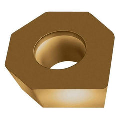 Walter - ODHX0504 A57 Grade WAK15 Carbide Milling Insert - TiCN/Al2O3/TiN Finish, 0.1874" Thick, 1/2" Inscribed Circle - Industrial Tool & Supply