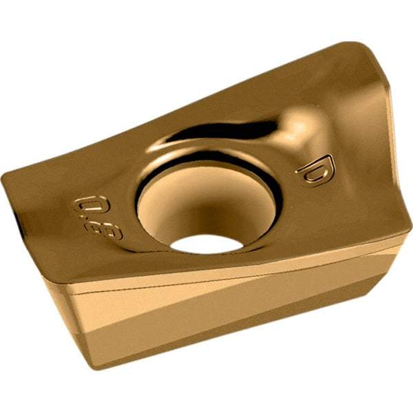 Walter - ADGT10T3 D67 Grade WKP35S Carbide Milling Insert - TiCN/Al2O3/TiCN Finish, 0.1496" Thick, 0.8mm Corner Radius - Industrial Tool & Supply