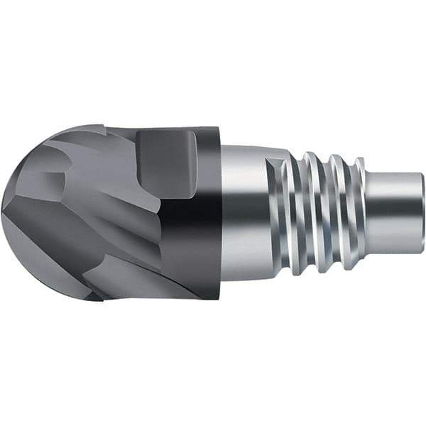 Walter-Prototyp - H8E Carbide Ball Nose Milling Tip Insert - TiAlN Finish, 2 Flutes, 20mm Cutting Diam, 11mm Depth of Cut, 21.3mm Extension, 0.3937" Cnr Rad - Industrial Tool & Supply