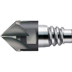 Walter-Prototyp - H3E Carbide Chamfer Milling Tip Insert - TiAlN Finish, 8 Flutes, 16mm Cutting Diam, 6.5mm Depth of Cut, 18.7mm Extension - Industrial Tool & Supply