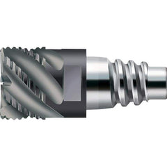 Walter-Prototyp - AH3E Carbide End Milling Tip Insert - TiAlN Finish, 6 Flutes, 15.88mm Cutting Diam, 8.51mm Depth of Cut, 18.69mm Extension, 1/64" Cnr Rad - Industrial Tool & Supply