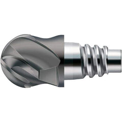 Walter-Prototyp - H8E Carbide Ball Nose Milling Tip Insert - TiAlN Finish, 4 Flutes, 20mm Cutting Diam, 11mm Depth of Cut, 21.3mm Extension, 0.3937" Cnr Rad - Industrial Tool & Supply