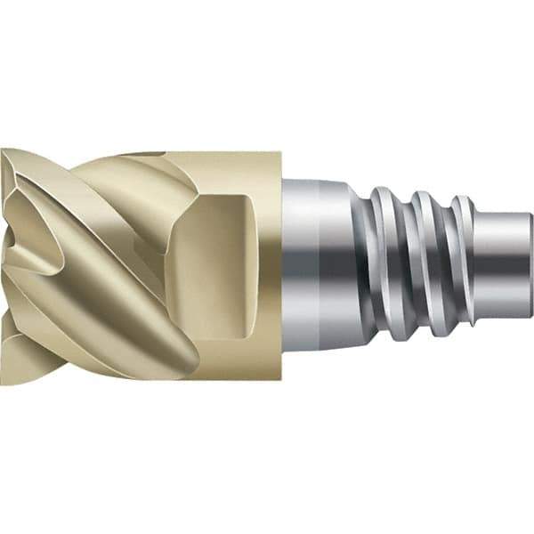 Walter-Prototyp - H4E Carbide End Milling Tip Insert - TiAlN/ZrN Finish, 4 Flutes, 20mm Cutting Diam, 9.85mm Depth of Cut, 21.3mm Extension - Industrial Tool & Supply