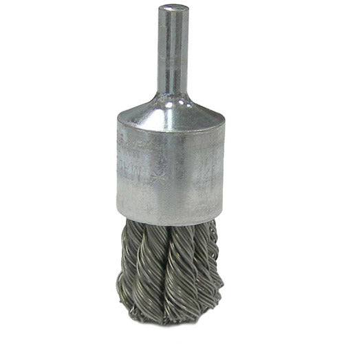 Vortec Pro 3/4″ Knot Wire End Brush, .014″Stainless Steel Fill, 1/4″ Stem - Industrial Tool & Supply