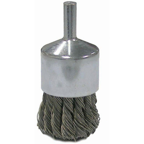 Vortec Pro 1″ Knot Wire End Brush, .014″ Steel Fill, 1/4″ Stem - Industrial Tool & Supply