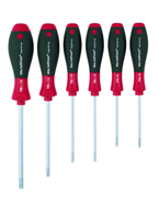 6 Piece - T8; T10; T15; T20; T25; T30 MagicSpring® - SoftFinish® Cushion Grip -  Torx Screw Holding Screwdriver Set - Industrial Tool & Supply