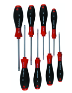 8 Piece - T6; T8; T10; T15; T20; T25; T27; T30 - Torx SoftFinish® Handle Screwdriver Set - Industrial Tool & Supply