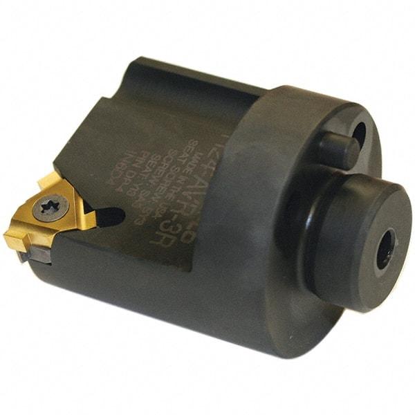 Tool-Flo - Insert Style 16NR, 41.28mm Head Length, Right Hand Cut, Modular Threading Cutting Unit Head - System Size H24, 0.89" Center to Cutting Edge, Series Laydown - Industrial Tool & Supply