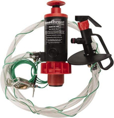 GoatThroat Pumps - 3/8" Outlet, 4 GPM, Polypropylene Hand Operated Transfer Pump - 56" OAL, For up to 55 Gal Drums, For Class I & II Flammable & Combustible Liquids - Industrial Tool & Supply