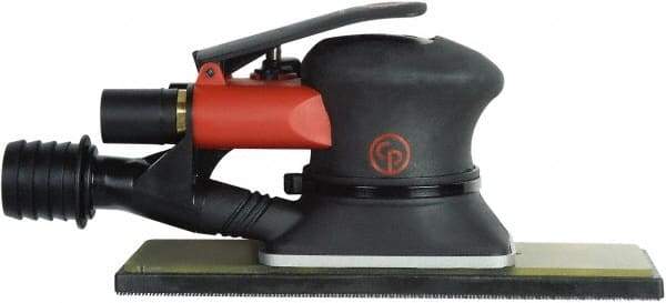 Chicago Pneumatic - 10,000 OPM, 9 CFM Air Consumption, 90 psi Air Pressure, Jitter Bug Air Orbital Sander - Rectangular Pad, 1/4" Inlet - Industrial Tool & Supply