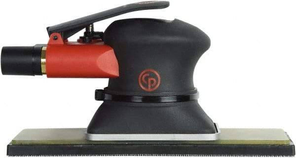 Chicago Pneumatic - 10,000 OPM, 9 CFM Air Consumption, 90 psi Air Pressure, Jitter Bug Air Orbital Sander - Rectangular Pad, 1/4" Inlet - Industrial Tool & Supply