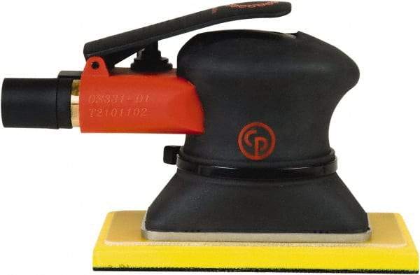 Chicago Pneumatic - 10,000 OPM, 9 CFM Air Consumption, 90 psi Air Pressure, Jitter Bug Air Orbital Sander - Rectangular Pad, 1/4" Inlet - Industrial Tool & Supply