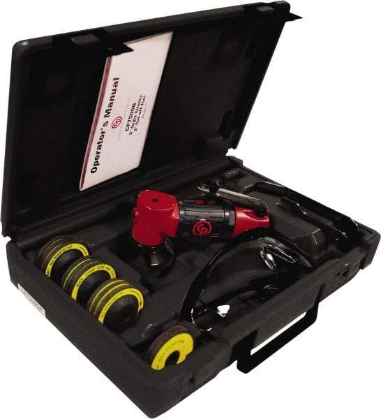 Chicago Pneumatic - 2" Wheel Diam, 22,000 RPM, Pneumatic Angle & Disc Grinder - 3/8-24 Spindle, 8 CFM, Side Exhaust - Industrial Tool & Supply