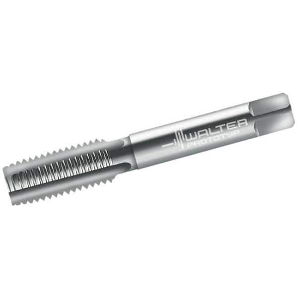 Walter-Prototyp - M6x1.00 Metric 6H 3 Flute Bright Finish Cobalt Straight Flute Machine Tap - Bottoming, Right Hand Thread, 56mm OAL, 15mm Thread Length, Oversize - Exact Industrial Supply
