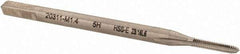 Walter-Prototyp - M1.4x0.30 Metric 6H 3 Flute Bright Finish Cobalt Straight Flute Machine Tap - Modified Bottoming, Right Hand Thread, 40mm OAL, 6.5mm Thread Length, Oversize - Exact Industrial Supply