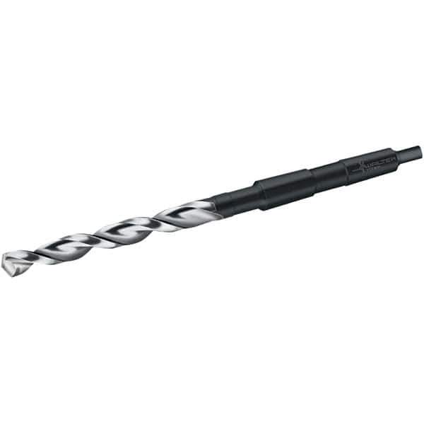 Walter-Titex - 38mm, 4MT 130° Point Cobalt Taper Shank Drill Bit - Bright Finish, 200mm Flute Length, 349mm OAL, Parabolic Flute, Series A4247 - Industrial Tool & Supply