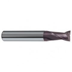 3mm Dia. x 50mm Overall Length 2-Flute Square End Solid Carbide SE End Mill-Round Shank-Center Cut-Firex - Industrial Tool & Supply