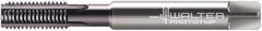 Walter-Prototyp - M10x1.50 Metric 6HX 4 Flute Multilayer TiAlN Finish Solid Carbide Straight Flute Machine Tap - Modified Bottoming, Right Hand Thread, 100mm OAL, 24mm Thread Length, Oversize, Through Coolant - Exact Industrial Supply
