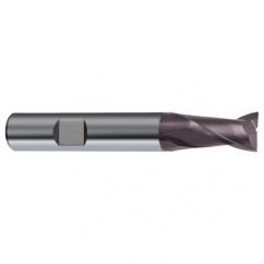 10mm Dia. x 66mm Overall Length 2-Flute Square End Solid Carbide SE End Mill-Weldon Shank-Center Cut-Firex - Industrial Tool & Supply