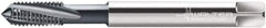 Walter-Prototyp - M3x0.50 Metric 3 Flute 6HX Modified Bottoming Spiral Flute Tap - Powdered Metal, TiCN Finish, 56mm OAL, Right Hand Flute, Right Hand Thread, Series 2041606 - Exact Industrial Supply