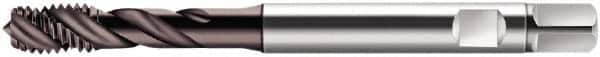 Walter-Prototyp - M5x0.80 Metric 3 Flute 6HX Modified Bottoming Spiral Flute Tap - Cobalt, Hardlube Finish, 70mm OAL, Right Hand Flute, Right Hand Thread, Series S2051312 - Exact Industrial Supply