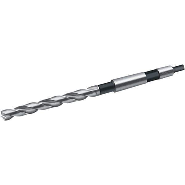 Walter-Titex - 16.75mm, 2MT 130° Point Cobalt Taper Shank Drill Bit - Bright Finish, 125mm Flute Length, 223mm OAL, Spiral Flute, Series A4244 - Industrial Tool & Supply