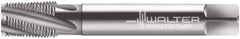 Walter-Prototyp - 1/8-27 NPT, 15° Helix, 4 Flutes, Modified Bottoming Chamfer, Bright Finish, Cobalt, Spiral Flute Pipe Tap - Right Hand Flute, 0.4331" Shank Diam, 0.5512" Thread Length, 0.3543" Square Size, Series 25467 - Exact Industrial Supply