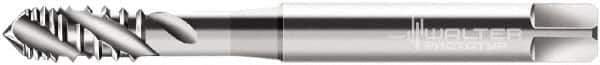 Walter-Prototyp - M5x0.80 Metric 3 Flute 6H Modified Bottoming Spiral Flute Tap - Cobalt, Bright Finish, 70mm OAL, Right Hand Flute, Right Hand Thread, Series P40519 - Exact Industrial Supply