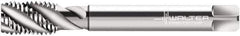 Walter-Prototyp - M10x1.00 Metric Fine, 3 Flute, 45° Helix, Modified Bottoming Chamfer, Bright Finish, Cobalt Spiral Flute STI Tap - Right Hand Flute, 3-15/16" OAL, 0.3543" Shank Diam, 0.5118" Thread Length, 6H Class of Fit, Series P215599 - Exact Industrial Supply