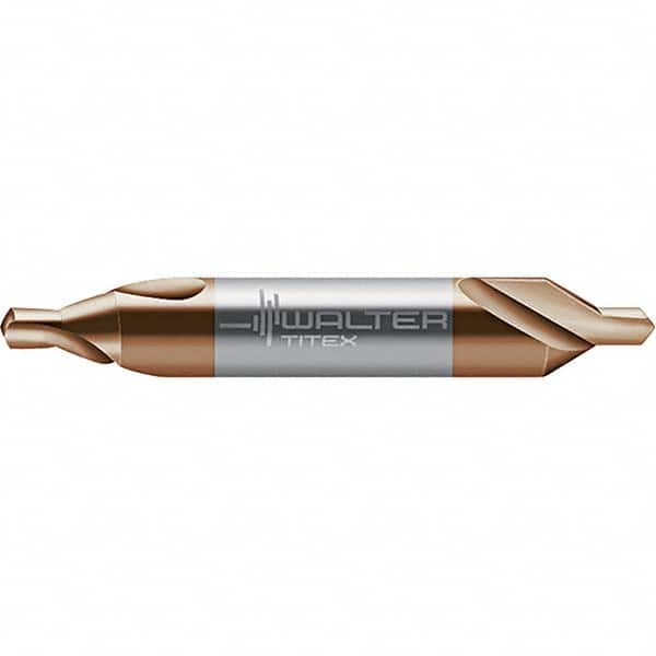 Walter-Titex - Metric Plain Cut 60° Incl Angle Solid Carbide Combo Drill & Countersink - Industrial Tool & Supply