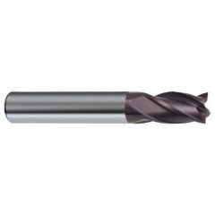 10mm Dia. x 66mm Overall Length 4-Flute Square End Solid Carbide SE End Mill-Round Shank-Center Cut-Firex - Industrial Tool & Supply