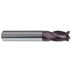 12mm Dia. x 73mm Overall Length 4-Flute Square End Solid Carbide SE End Mill-Round Shank-Center Cut-Firex - Industrial Tool & Supply