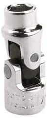 Proto - 5/16", 1/4" Drive, Standard Hand Socket - 6 Points, 1-13/32" OAL, Alloy Steel, Chrome Finish - Industrial Tool & Supply