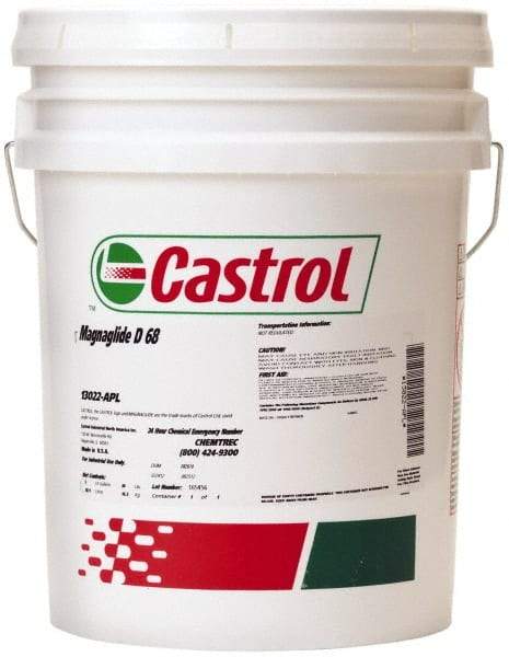 Castrol - 5 Gal Pail, Way Oil - ISO Grade 68, SAE Grade 10 - Industrial Tool & Supply