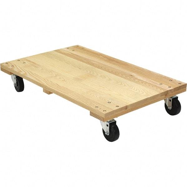 Vestil - 1,200 Lb Capacity Hardwood Dolly - 36" Long x 24" Wide - Industrial Tool & Supply