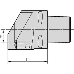 Kennametal - EG-P-GUP, EG-U-GUN, EG-U-GUP, ER-P-GUP, ER-U-GUN, ER-U-GUP Insert, 68.5mm Head Length, Modular Grooving Blade Holder Head - Right Hand Cut, System Size PSC80, Through Coolant, Series Beyond Evolution - Industrial Tool & Supply