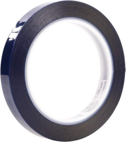 3M - 3/4" Wide x 72 Yd Long Blue Polyester Film Masking Tape - Series 8991, 2.4 mil Thick - Industrial Tool & Supply