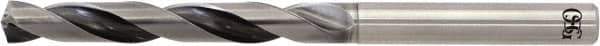OSG - 8.75mm 140° Solid Carbide Jobber Drill - WXL Finish, Right Hand Cut, Spiral Flute, Straight Shank, 128mm OAL - Industrial Tool & Supply