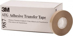 3M - 36 Yds. Long x, High Strength Acrylic Adhesive Transfer Tape - Paper Liner, 2 mil Thick - Industrial Tool & Supply