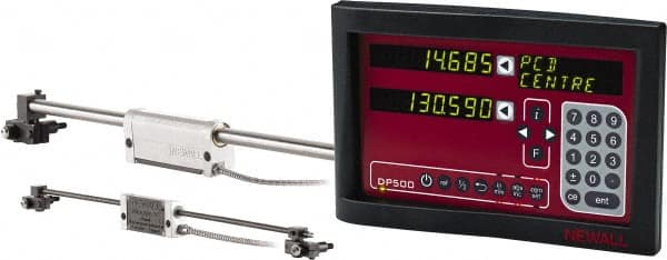 Newall - 2 Axis, 6" X-Axis Travel, 120" Z-Axis Travel, Lathe DRO System - Industrial Tool & Supply