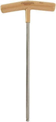 Paramount - 8mm Hex, T-Handle Cushion Grip, Ball End Hex Key - 11-13/64" OAL, Protanium High Torque Steel, Metric System of Measurement - Industrial Tool & Supply