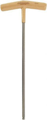 Paramount - 6mm Hex, T-Handle Cushion Grip, Ball End Hex Key - 10-1/2" OAL, Protanium High Torque Steel, Metric System of Measurement - Industrial Tool & Supply