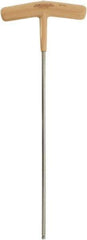 Paramount - 4mm Hex, T-Handle Cushion Grip, Ball End Hex Key - 8-45/64" OAL, Protanium High Torque Steel, Metric System of Measurement - Industrial Tool & Supply