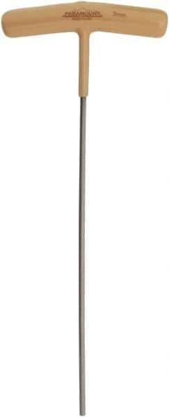 Paramount - 3mm Hex, T-Handle Cushion Grip, Hex Key - 7-45/64" OAL, Protanium High Torque Steel, Metric System of Measurement - Industrial Tool & Supply