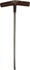 Paramount - 3/8" Hex, T-Handle Cushion Grip, Ball End Hex Key - 11-51/64" OAL, Protanium High Torque Steel, Inch System of Measurement - Industrial Tool & Supply