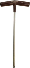 Paramount - 5/16" Hex, T-Handle Cushion Grip, Ball End Hex Key - 11-13/32" OAL, Protanium High Torque Steel, Inch System of Measurement - Industrial Tool & Supply