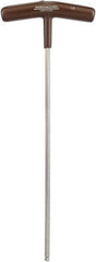 Paramount - 1/4" Hex, T-Handle Cushion Grip, Ball End Hex Key - 10-51/64" OAL, Protanium High Torque Steel, Inch System of Measurement - Industrial Tool & Supply