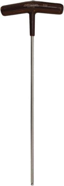 Paramount - 5/32" Hex, T-Handle Cushion Grip, Ball End Hex Key - 9-7/64" OAL, Protanium High Torque Steel, Inch System of Measurement - Industrial Tool & Supply